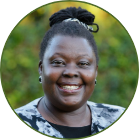 PURPOSE 1 Community Advisor Lillian Mworeko.